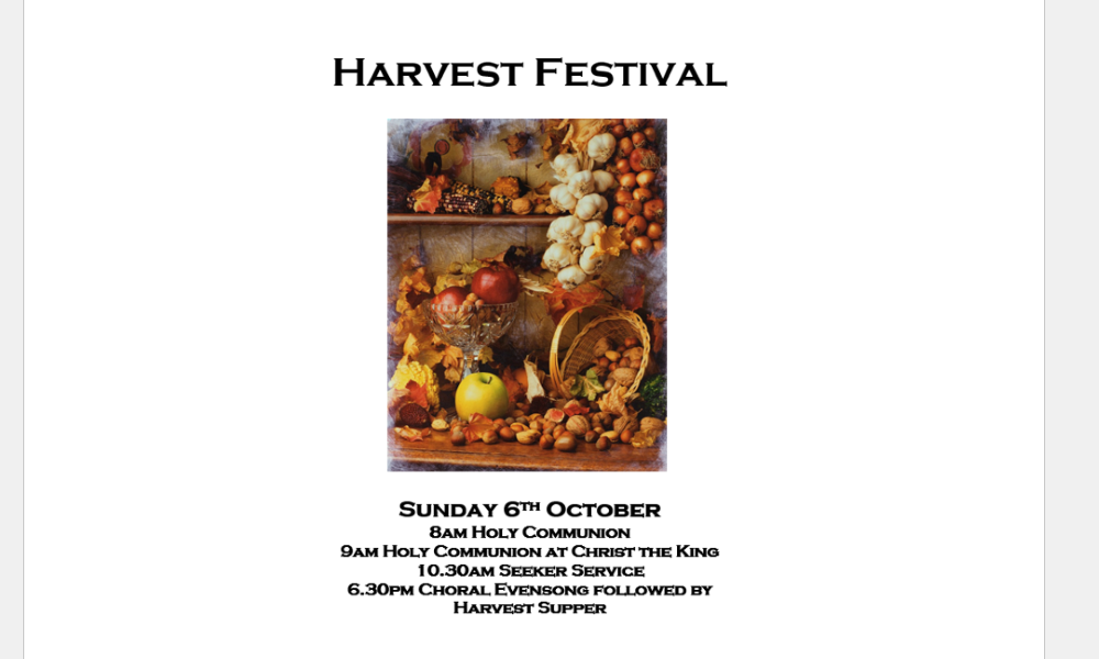 Harvest Festival</a>